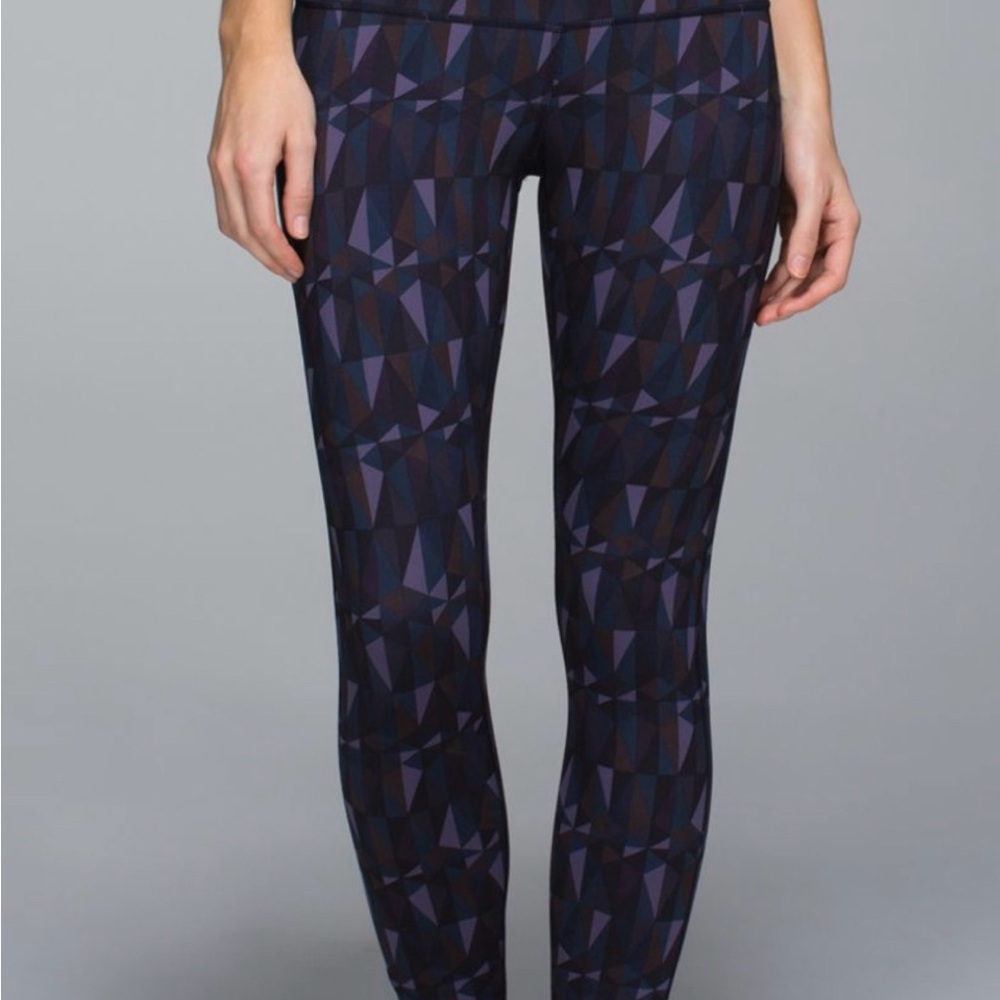 Lululemon Wunder Under Pant Stained Glass Love Nightfall Black 4